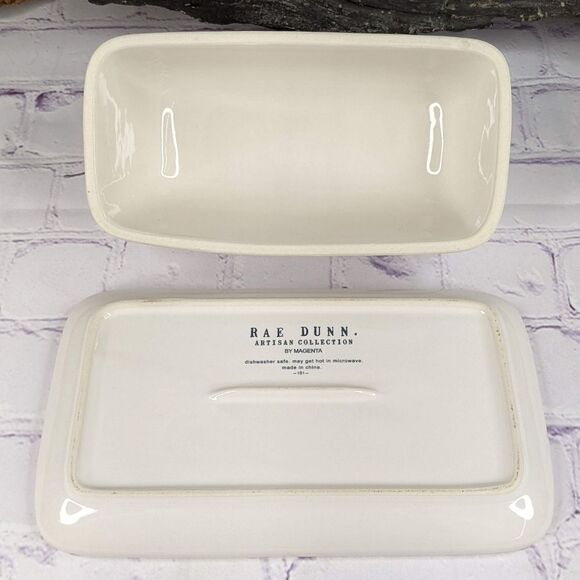 Rae Dunn THANKFUL Ceramic Butter Dish - Picture 4 of 4